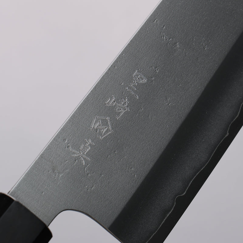 Makoto Kurosaki VG10 Nashiji Santoku  170mm Ebony Wood Handle - Japannywholesale