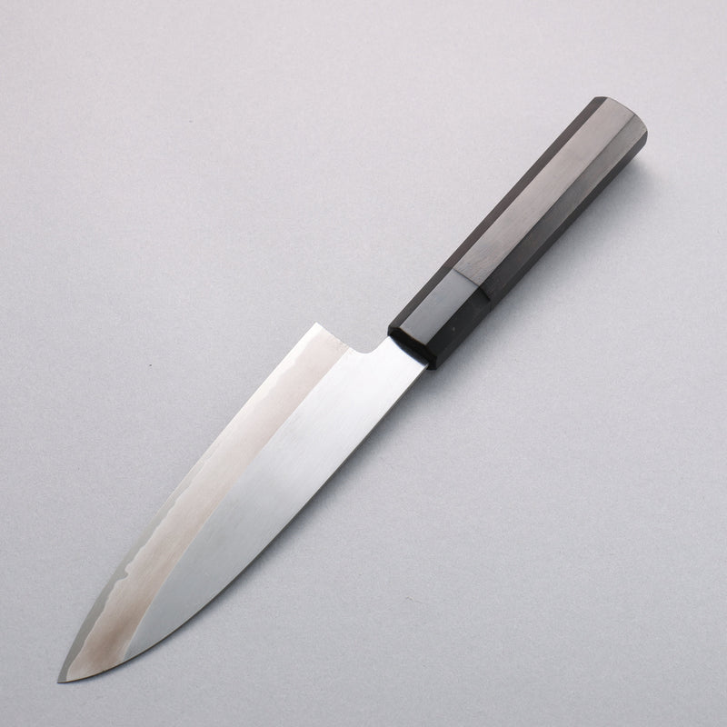 Minamoto Akitada Blue Steel No.2 Kasumitogi Santoku  180mm Ebony Wood Handle - Japannywholesale