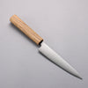 Seisuke Silver Steel No.3 Migaki Polish Finish Petty-Utility  150mm White Oak Handle - Japannywholesale