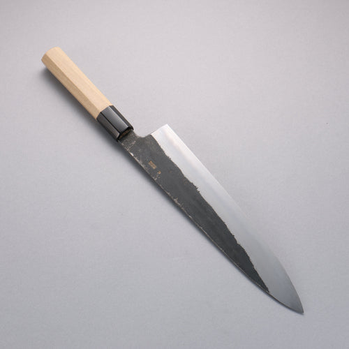 Kikuzuki White Steel No.2 Black Finished Gyuto  270mm Magnolia Handle - Japannywholesale