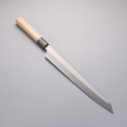 Kikuzuki Silver Steel No.3 Bokashi Kiritsuke Yanagiba  300mm Magnolia Handle - Japannywholesale