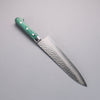 Sakai Takayuki VG10 17 Layer Damascus Gyuto  210mm Green Pakka wood Handle - Japannywholesale