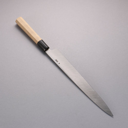 Kikuzuki White Steel No.2 Nashiji Yanagiba  240mm Magnolia Handle - Japannywholesale