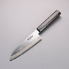 Minamoto Akitada White Steel No.2 Kasumitogi Santoku  180mm Ebony Wood Handle - Japannywholesale