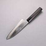 Minamoto Akitada White Steel No.2 Kasumitogi Santoku  180mm Ebony Wood Handle - Japannywholesale