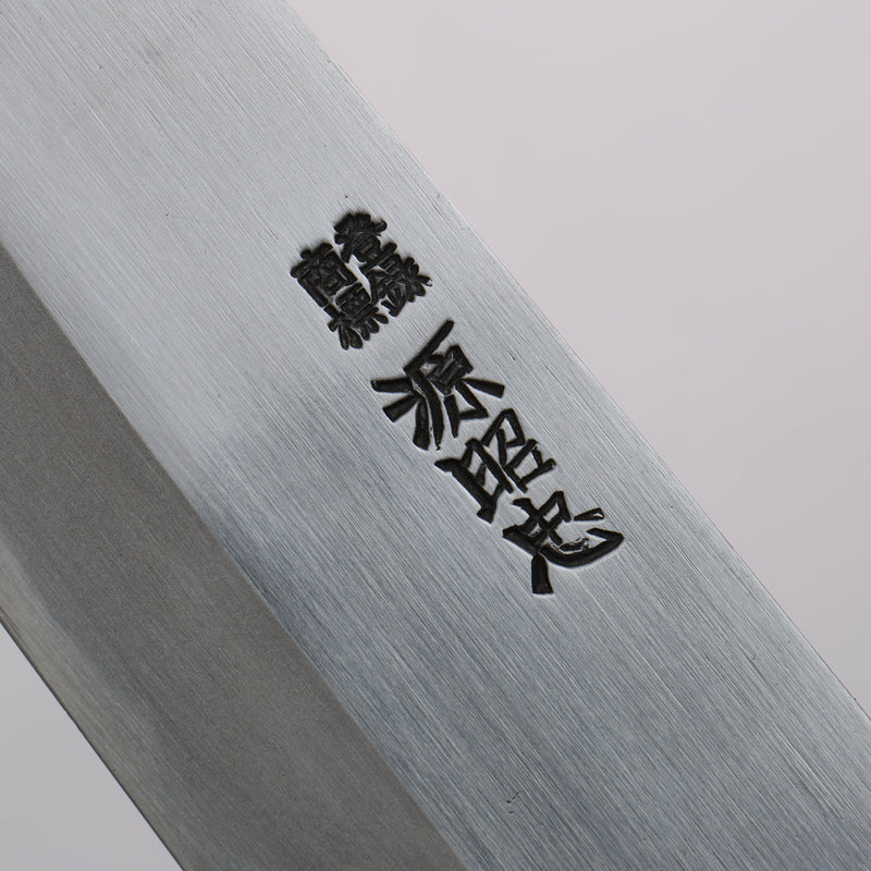 Minamoto Akitada White Steel No.2 Kasumitogi Santoku  180mm Ebony Wood Handle - Japannywholesale