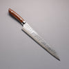 Takeshi Saji SRS13 Damascus Hammered(Maru) Kiritsuke Sujihiki  270mm Ironwood Handle - Japannywholesale