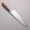 Takeshi Saji SRS13 Damascus Hammered(Maru) Kiritsuke Gyuto  210mm Ironwood Handle - Japannywholesale