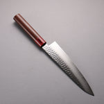 Sakai Takayuki VG10 33 Layer Hammered Damascus Gyuto  210mm Rosewood (ferrule: Red Pakka wood) Handle - Japannywholesale