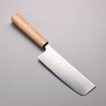 Seisuke Silver Steel No.3 Migaki Finished Nakiri  165mm White Oak Handle - Japannywholesale