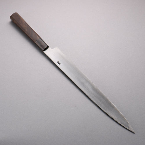 Nao Yamamoto Blue Steel No.2 Kurouchi Damascus Yanagiba  300mm Walnut Handle - Japannywholesale