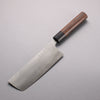 Nao Yamamoto SG2 Damascus Migaki Finished Nakiri  165mm Rosewood (Ferrule: Black Pakka Wood) Handle - Japannywholesale