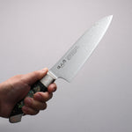 Kajin ZDP189 Damascus Migaki Finished Santoku  165mm Abalone Inlay Handle - Japannywholesale