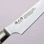 Kajin ZDP189 Damascus Migaki Finished Petty-Utility  95mm Corian with Turquoise Inlay Handle - Japannywholesale