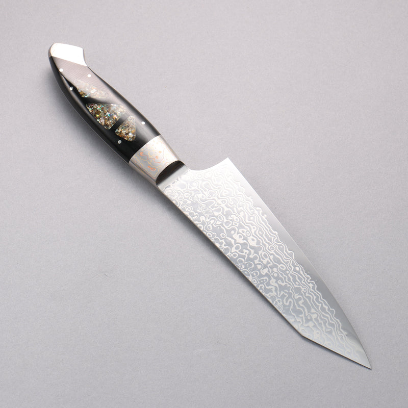 Kajin ZDP189 Damascus Migaki Finished Bunka  165mm Abalone Inlay Handle - Japannywholesale