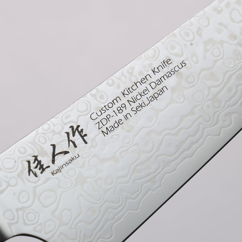 Kajin ZDP189 Damascus Migaki Finished Bunka  165mm Abalone Inlay Handle - Japannywholesale