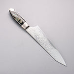 Kajin ZDP189 Damascus Migaki Finished Kiritsuke Gyuto  210mm Abalone Inlay Handle - Japannywholesale