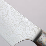 Kajin ZDP189 Damascus Migaki Finished Kiritsuke Gyuto  210mm Abalone Inlay Handle - Japannywholesale