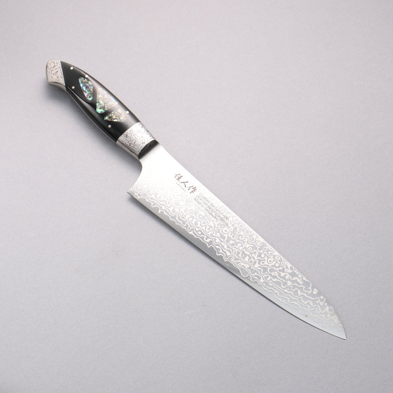 Kajin ZDP189 Damascus Migaki Finished Gyuto  210mm Abalone Inlay Handle - Japannywholesale