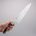 Kajin ZDP189 Damascus Migaki Finished Gyuto  210mm Abalone Inlay Handle - Japannywholesale