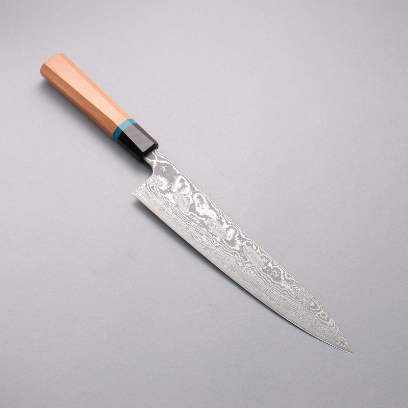 Ryusen Bonten Unryu Kai VG10 63 Layer Damascus Gyuto  240mm Chinese Quince Handle - Japannywholesale