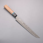 Ryusen Bonten Unryu Kai VG10 63 Layer Damascus Kengata Sujihiki  240mm Chinese Quince Handle - Japannywholesale