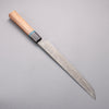 Ryusen Bonten Unryu Kai VG10 63 Layer Damascus Kengata Sujihiki  240mm Chinese Quince Handle - Japannywholesale