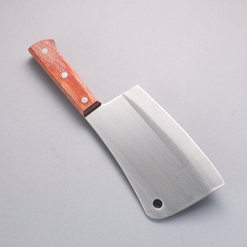 Seisuke Stainless Steel Chopper  170mm Brown Pakka wood Handle - Japannywholesale