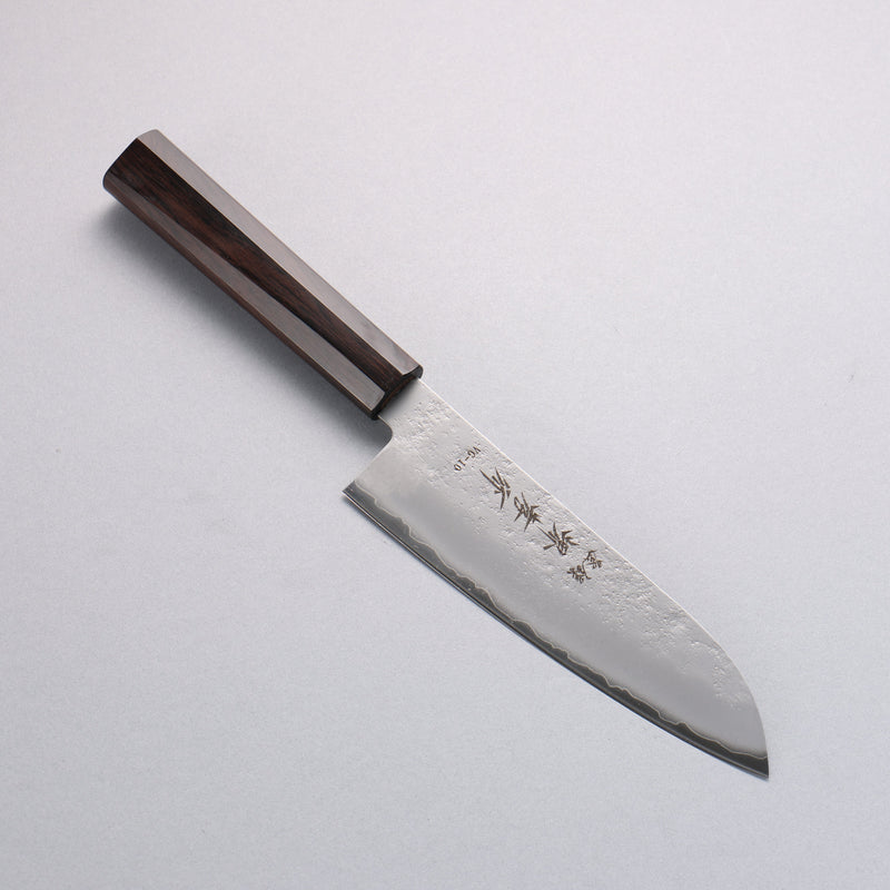 Sakai Takayuki VG10 Nashiji Santoku  170mm Ebony Wood Handle - Japannywholesale