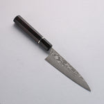 Takeshi Saji SG2 Black Damascus Petty-Utility  130mm Ebony Wood Handle - Japannywholesale