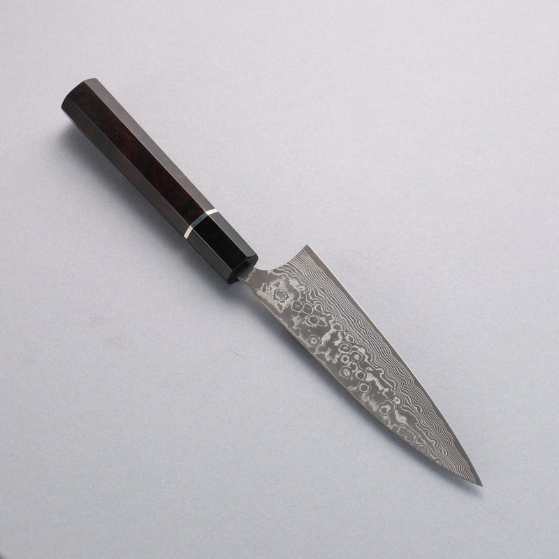 Takeshi Saji SG2 Black Damascus Petty-Utility  130mm Ebony Wood Handle - Japannywholesale