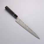 Takeshi Saji SG2 Black Damascus Sujihiki  240mm Ebony Wood Handle - Japannywholesale