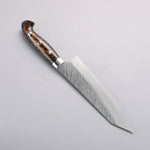 Yu Kurosaki Fujin SG2 Hammered Damascus Bunka  180mm Brown Black Acrylic Handle - Japannywholesale