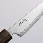 Seisuke VG10 Mirrored Finish Damascus Paring  80mm Oak Handle - Japannywholesale