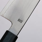 Naohito Myojin SG2 Kasumitogi Santoku  170mm Oak (Indigo Dyed) Handle - Japannywholesale