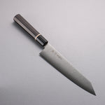 Toshitaka Seisuke VG10 65 Layer Damascus Kiritsuke Gyuto  210mm Ebony (Maple Ring and Water Buffalo Ferrule) Handle - Japannywholesale