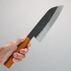 Isamitsu Abe White Steel No.1 Hammered Santoku  180mm Japanese Elm (pentagonal) Handle - Japannywholesale