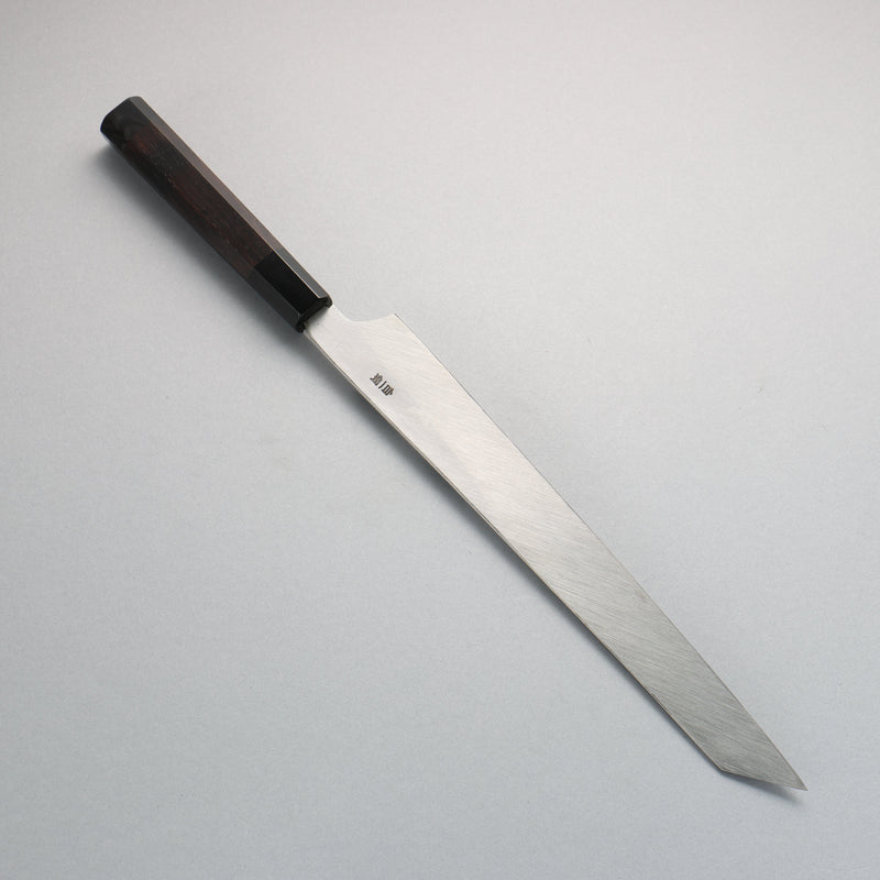 Sakai Takayuki Byakko White Steel No.1 Kiritsuke Yanagiba Japanese Knife 300mm Ebony Wood Handle with Sheath - Japannywholesale