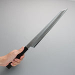 Sakai Takayuki Byakko White Steel No.1 Kiritsuke Yanagiba Japanese Knife 300mm Ebony Wood Handle with Sheath - Japannywholesale