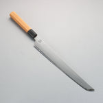 Sakai Takayuki Homura Genbu Blue Steel No.2 Sakimaru Yanagiba  300mm Yew Tree Handle with Sheath - Japannywholesale