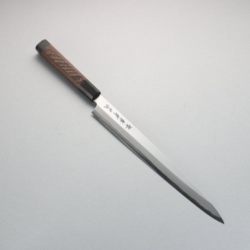 Sakai Takayuki Tokujyo White Steel No.2 Yanagiba  Wenge with Double Water Buffalo Ring Handle - Japannywholesale