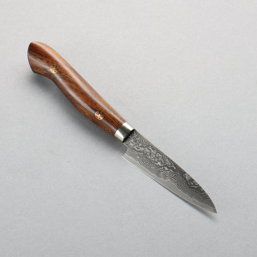 Shigeki Tanaka (No engraving) SG2 Damascus Paring  95mm Ironwood Handle - Japannywholesale