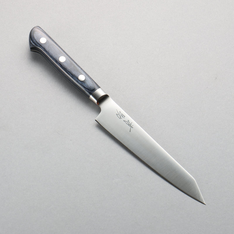 Seisuke Seiten Molybdenum Kiritsuke Petty-Utility  145mm Navy blue Pakka wood Handle - Japannywholesale