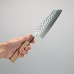 Yoshimi Kato SG2 Hammered(Maru) One side Bunka  170mm Oak (Ferrule: Rosewood) Handle - Japannywholesale