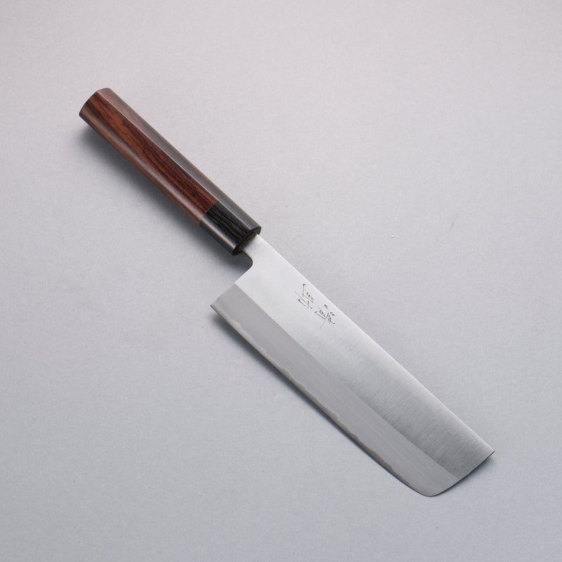 Seisuke White Steel Kasumitogi Nakiri  180mm Rosewood Handle - Japannywholesale