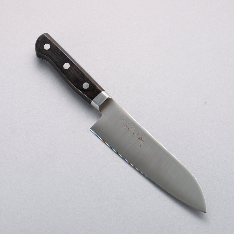 Seisuke Stainless Steel Small Santoku  150mm Black Pakka wood Handle - Japannywholesale