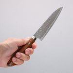 Shigeki Tanaka (No engraving) SG2 Damascus Petty-Utility  135mm Ironwood Handle - Japannywholesale