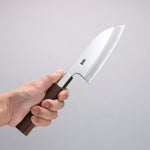 Kurotori Silver Steel No.3 Migaki Finished Deba  135mm Walnut Handle - Japannywholesale