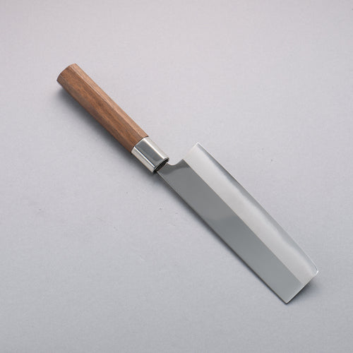 Kurotori Silver Steel No.3 Migaki Finished Nakiri  165mm Walnut Handle - Japannywholesale