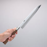 Kurotori Silver Steel No.3 Migaki Finished Sujihiki  240mm Walnut Handle - Japannywholesale